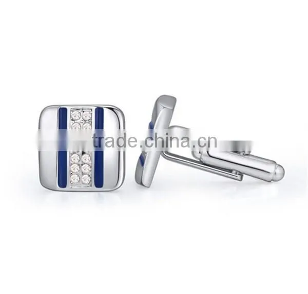 2016 cool mens shirts enamel cuff links jewelry diamond cufflinks silver copper