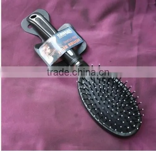 plastic hair brush rubber paint coating styling hair brush nylon bristle hair brush
