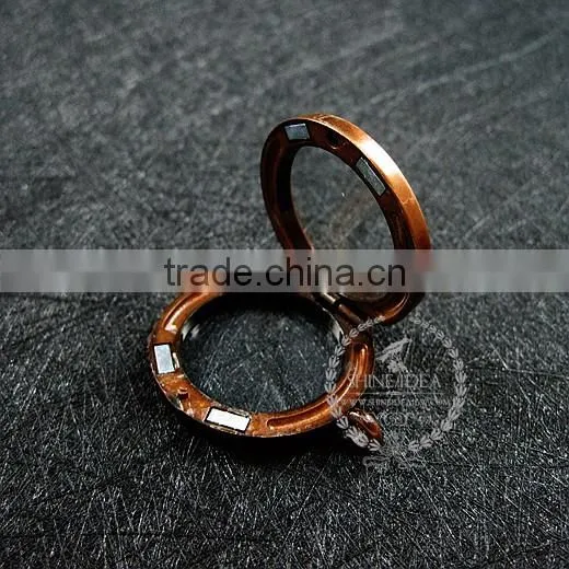30mm copper red vintage style alloy round photo locket vintage style fold photo locket pendant charm 1110025