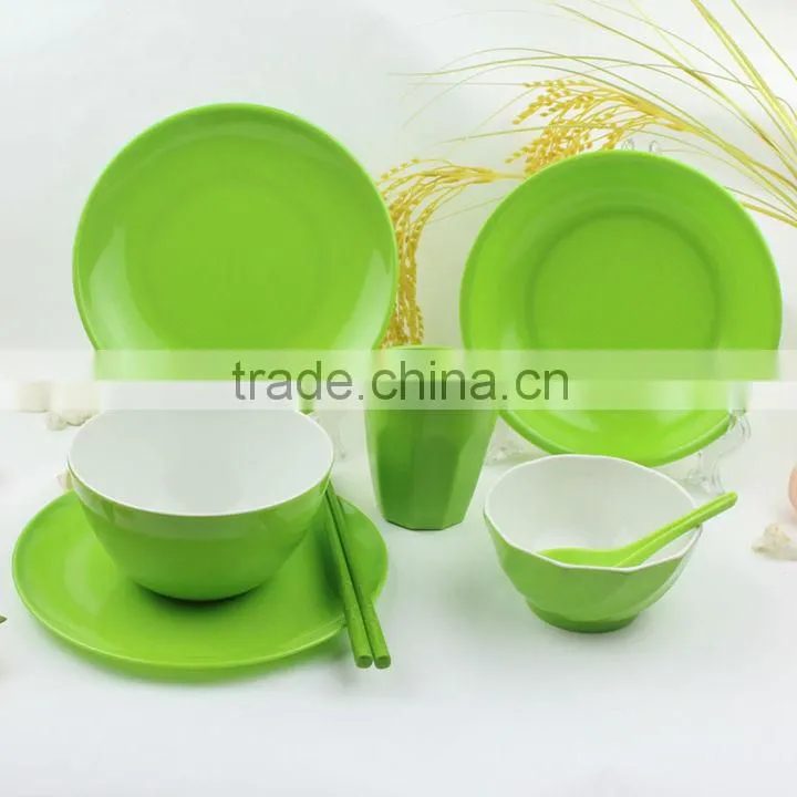 custom color melamine dinner set