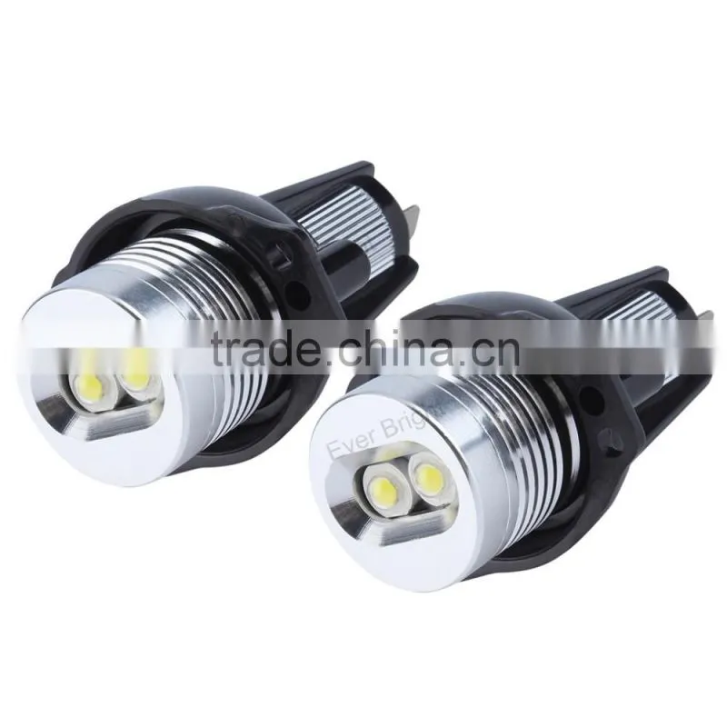 Hot selling product 2Pcs Angel Eyes headlights Car Auto Bridgelux chips LED Light For B-MW angel eyes E90 Sedan angel eyes