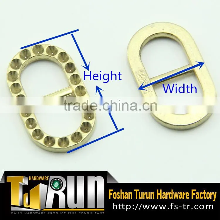 Fashion metal rhinestone decorative bag buckles