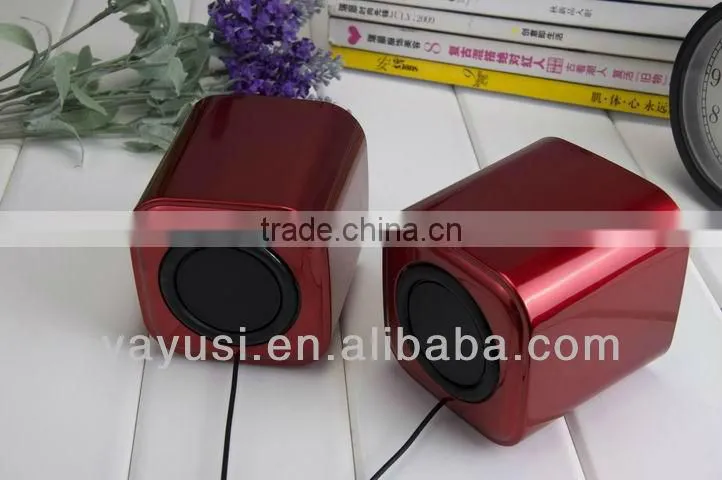 2.0 portable mini computer speaker with passive vibration membrane at backside ,hot new products for 2015,speaker box