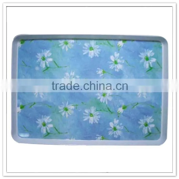 Custom design melamine bareware wine and food serving tray