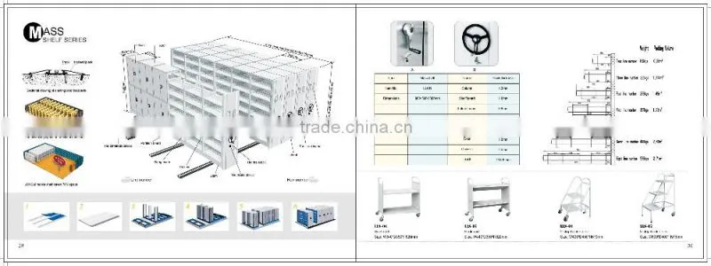Mobile Shelving System,Metal File Storage Shelf