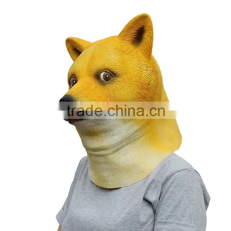 Alibaba dog animal Head mask for Halloween Party costumes in China