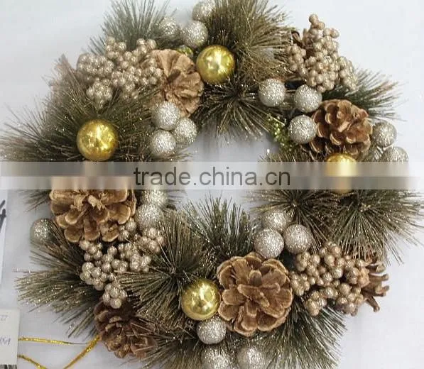 wholesale 80cm european style silver christmas garland