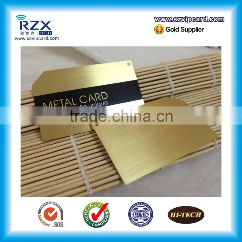 Stainless steal heavy style metal business card
