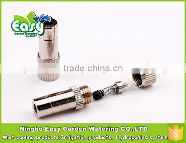 Fog Mist Nozzle, High pressure mist cooling nozzle. Brass nozzle. Mist cooling products