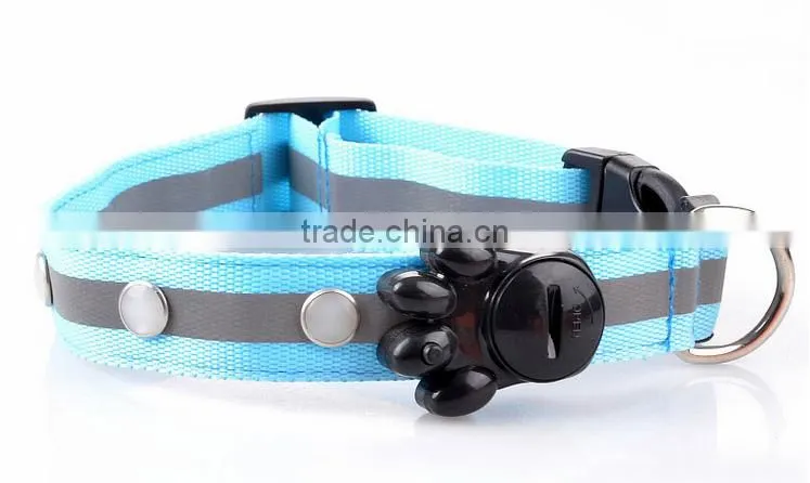 led dog safety collar leash adjustable lights collar for pet