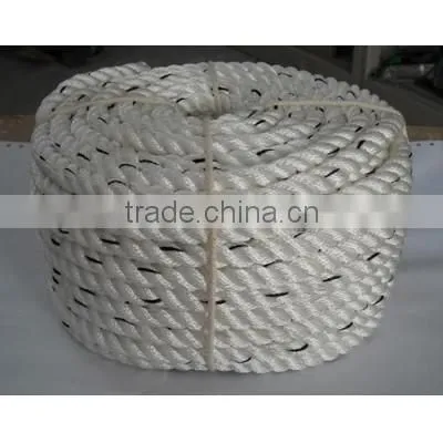 Twist type PP monofilament beige Danline rope 3 strand polypropylene rope polypropylene monofilament rope