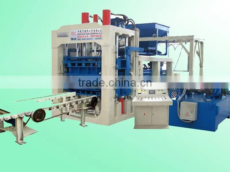Oman PLC automatic block machine,QT8-15 hellow brick making machine,color paver block machine,hollow block making machine