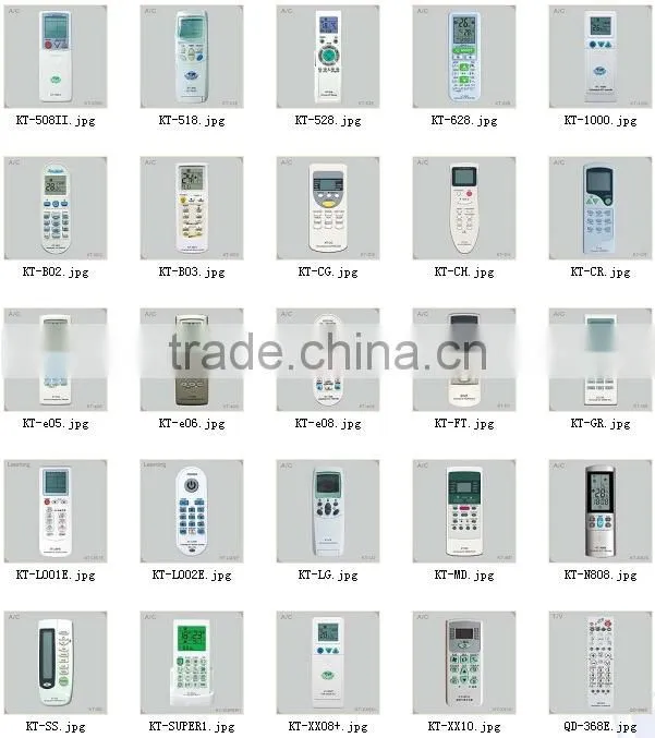 Colorful universial air conditioner remote control KT-9018E