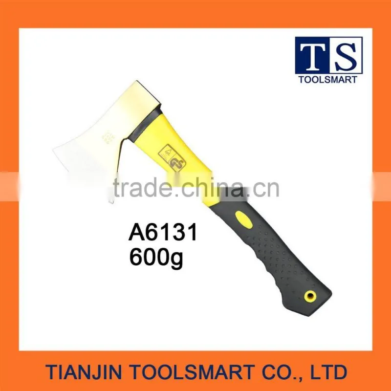 Kitchen hatchet with wooden handle