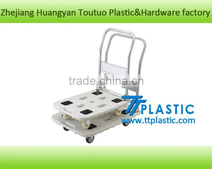 hot seller new foldable blow moulding platform hand cart trolley