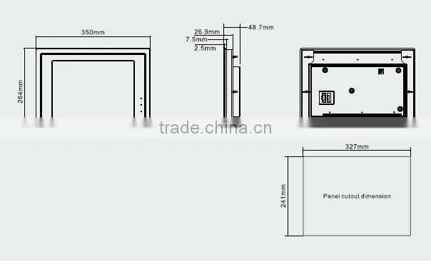 MT5620T-CAN 12.1" TFT 800X600 pixels 2CCFL USB /Serial port hmi touch screen panel HMI