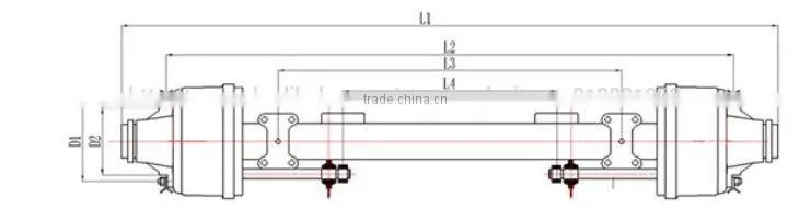 Chinese factory trailer accessories trailer axle(Fuwa/BPW/Sitong)