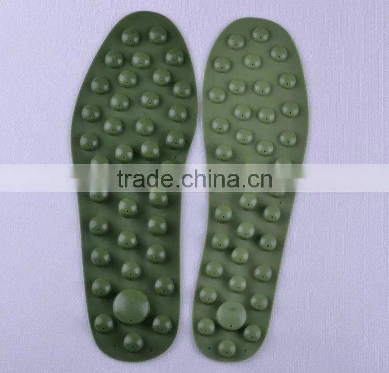 Healthy portable & reuseable soft massage silicone insoles silicone gel shoes pad