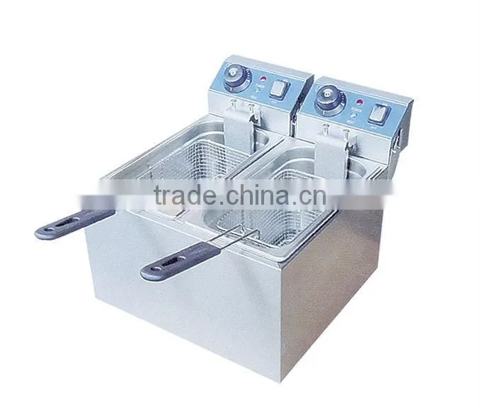 Best selling Commercial Electric Potato Fryer 8L+8L GRT - E082V
