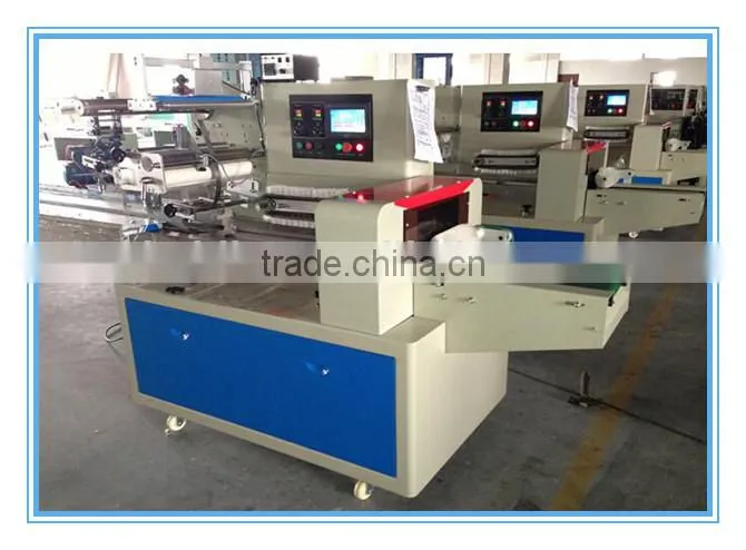 High speed food packaging machine flow wrapping machine
