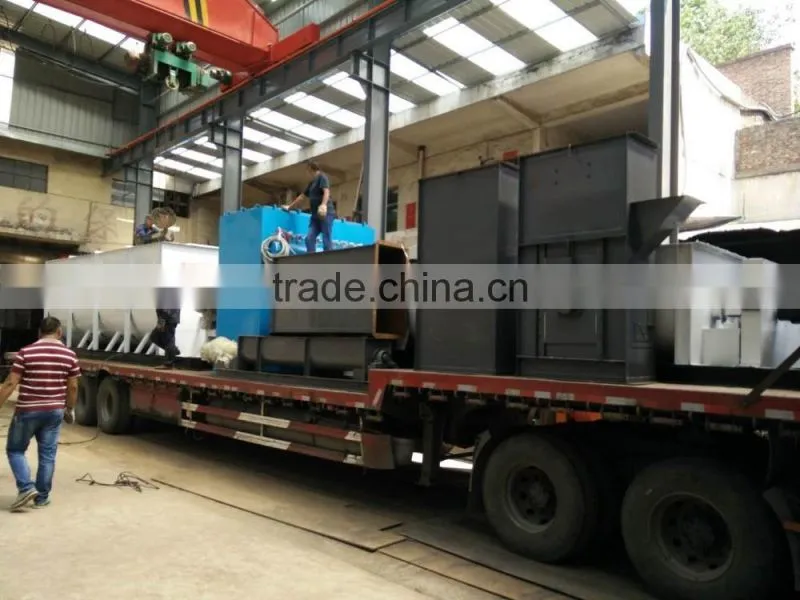 Spiral lime slaker for slaking of quick lime into calcium hydroxide