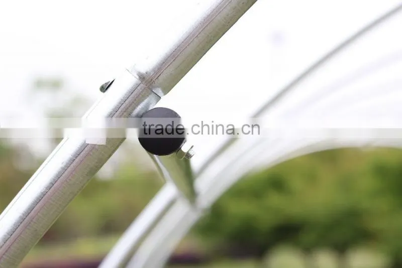 3x3x2M Polytunnel Greenhouse Fully Galvanized Steel Frame Garden Greenhouse