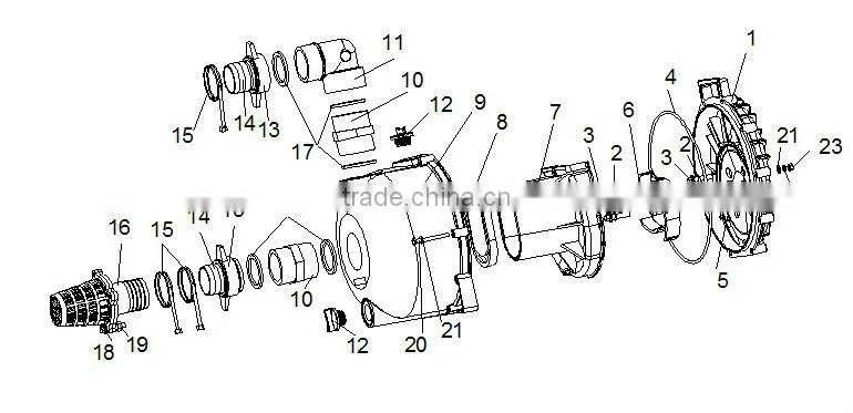 5.5hp honda gasoline chemical water pump price india diaphragm water pump