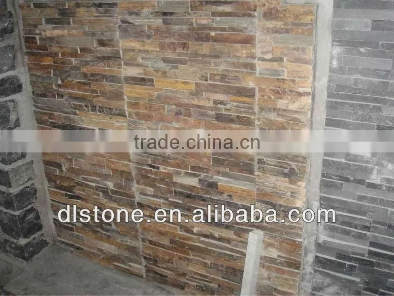 Rusty Slate Culture Stone Wall Cladding for Decoration 60*15 Low Price