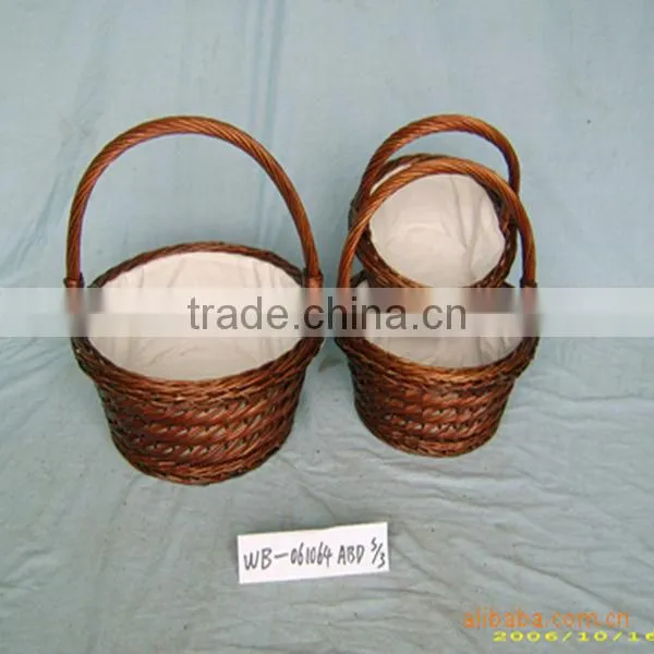 HOT NICE natural basket fruit packaging with handle