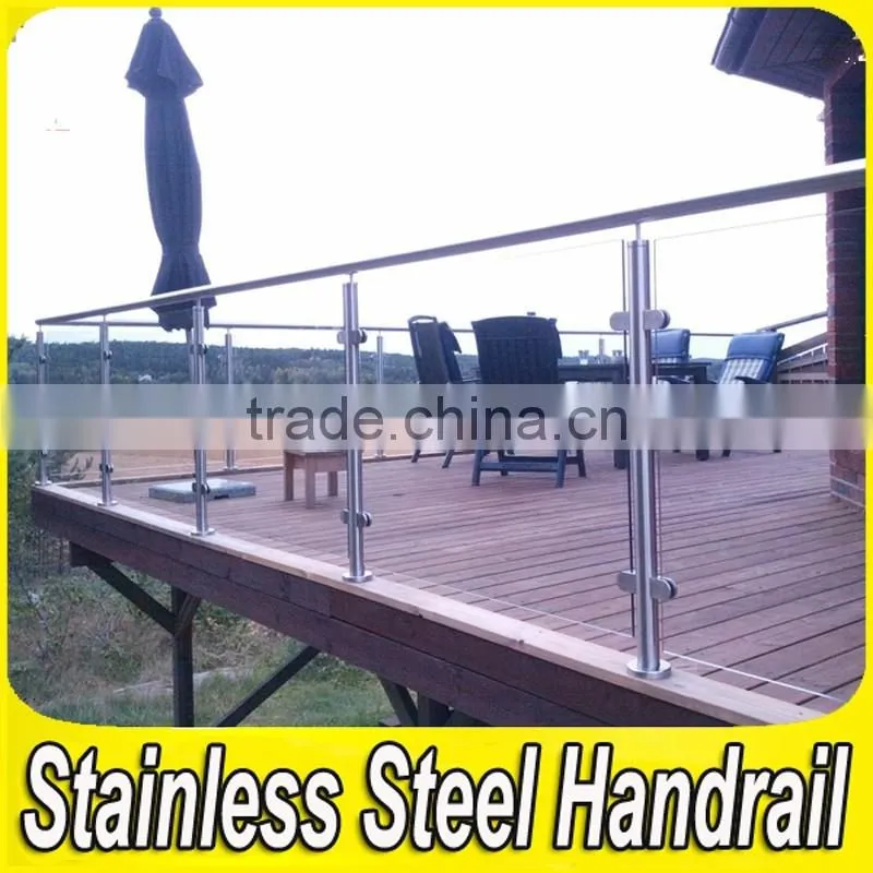 Handrail Project 304 316 Stainless Steel Modern Design for Balcony Railing
