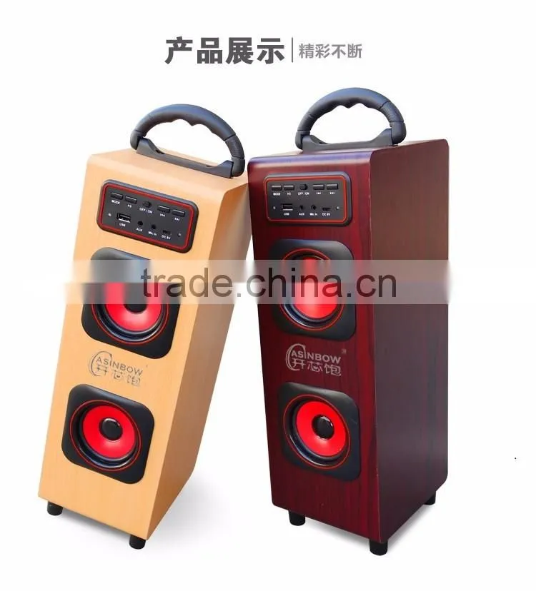 High Fidelity New Ratro Style Home Theatre Bluetooth Speaker Support TF Card With Microphone, Cube Wireless Loudspeaker For Sale