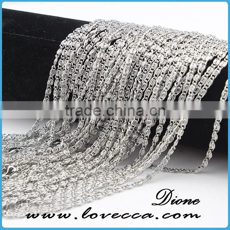 Wholesale 316L stainless steel chains for jewelry,silver chain for bracelets,good quality chain for necklace