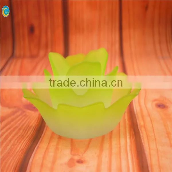Custom handmade ceramic lotus candle holder