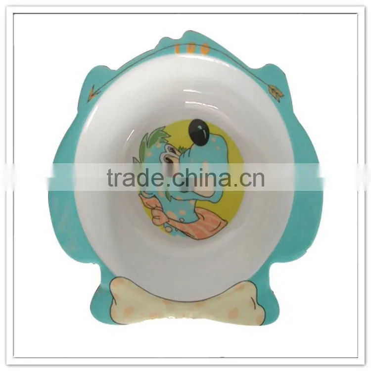 Children 100%melamine puppy printed bowl, tony candy cheese bowl