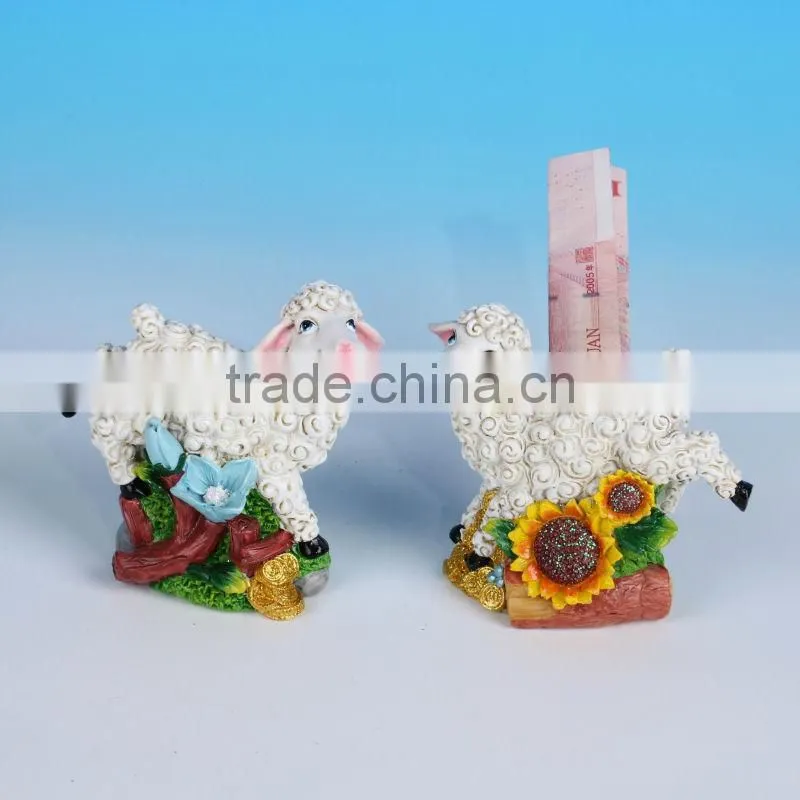 2015 chinese zodiac resin sheep design with led light