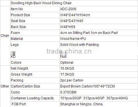 Acrofine oak dining table and leather chairs dining room sets with high quality