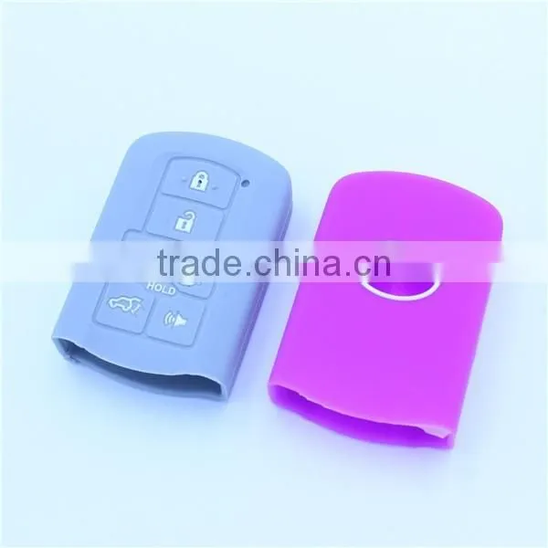 7 buttons silicone car key case, key jackets for toyota. silicone car key cover