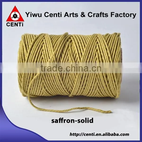 Classical saffron solid bakers twine for packing gift