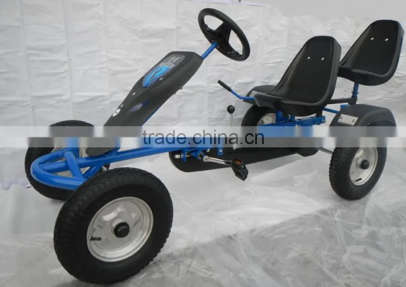 adult pedal go kart two seater with CE certificate