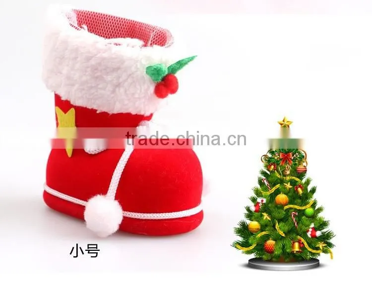 Top Quality Creative Christmas Gift Boots Candy Gift Box Christmas Decorating