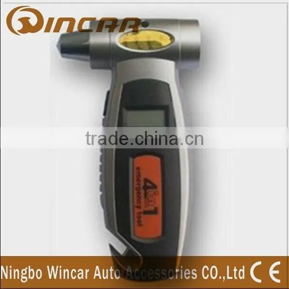 150 PSI Pressure Mini Tyre Pressure Gauge With Emergency Tool