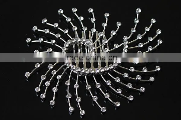 Vintage Wholesale Metal Bridal Hair Comb as Wedding Accessory H172-204