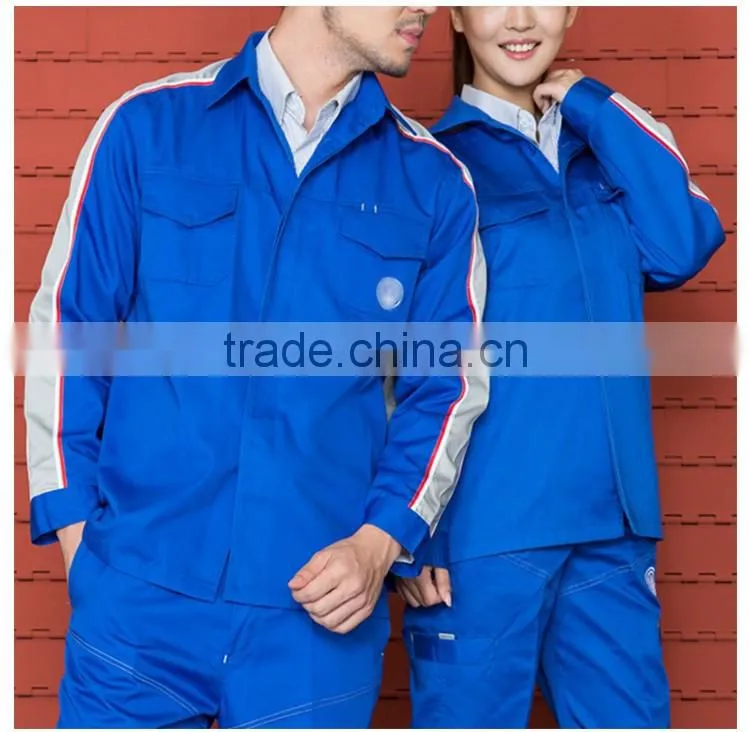 Custom High Quality Unisex Long Sleeve Royal Blue Workwear