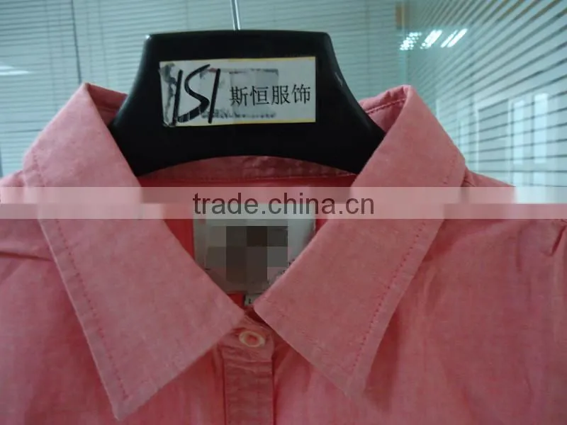Womens solid color spring shirt long sleeve shirt with one chest pocket,plastic button shirt,loose shirt 02