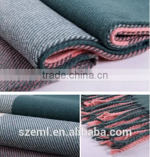 Wholesale checks office ladies scarf/cashmere infinity scarffashion scarf/