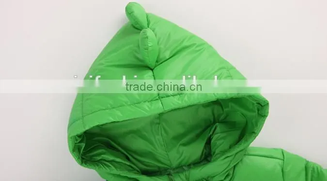 hot sale customize latest cute children or boys polyester filled winter coat