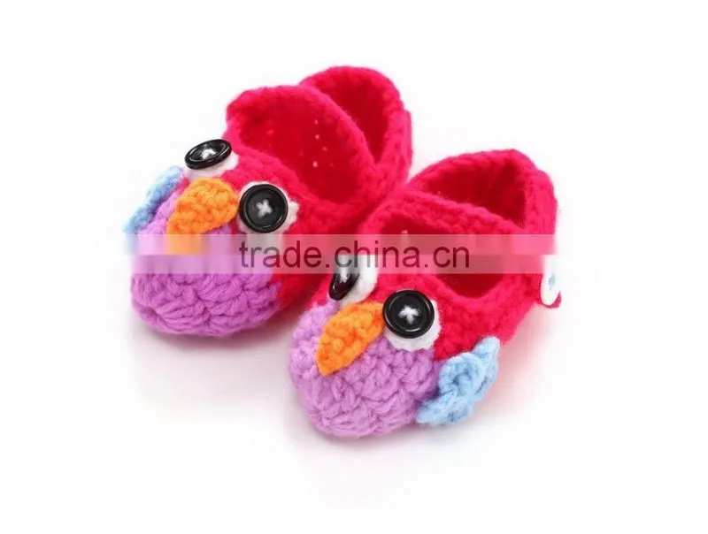 Handmade crochet baby shoes knitted newborn shoes