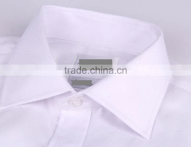 2017 lastest style men office long sleeves shirts solid color