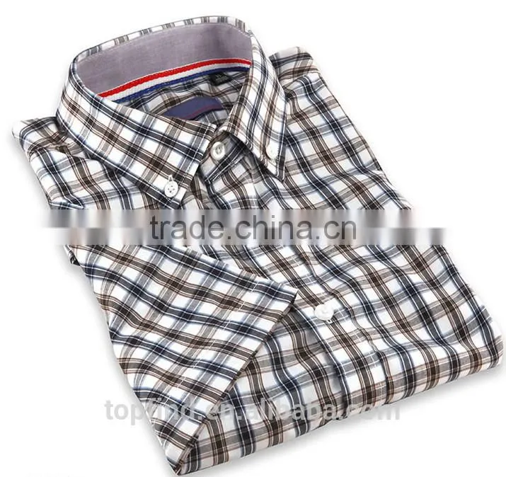 2016 high quality 100% cotton Casual Fashion Men Shirt
