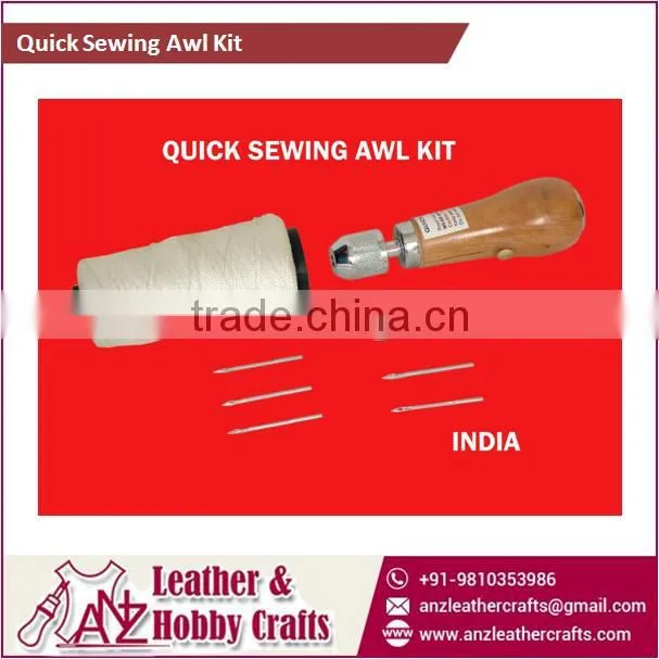 1 Set Professional Speedy Stitcher Sewing Awl Tool Kit for Leather Sail & Canvas Heavy Repair FP